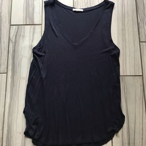 H&M navy blue basic tank top